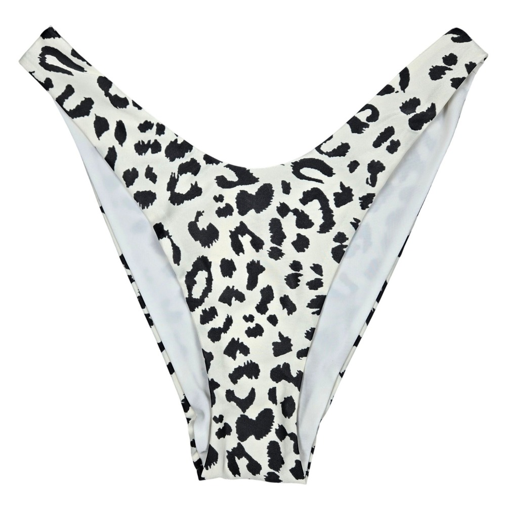 Aerie Cheetah Print Cheekier‎ Bikini Bottoms High Cut Swimwear Size Medium
